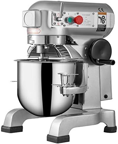 خلاط الطعام التجاري Happybuy 30Qt 1100W 3 سرعات قابلة للتعديل 94/165/386 دورة في الدقيقة شديدة التحمل 110 فولت مع وعاء من الفولاذ المقاوم للصدأ وخطاطيف العجين ومخفقة ممتازة لمخابز المدارس in Kuwait