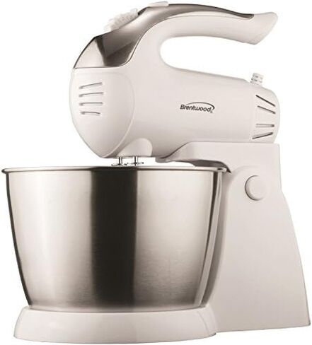Brentwood Stand Mixer, 5-Speed + Turbo, White in Saudi Arabia
