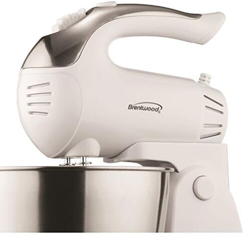 Brentwood Stand Mixer, 5-Speed + Turbo, White in Saudi Arabia