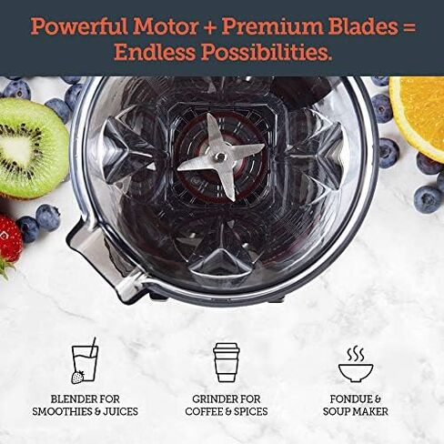 COSORI Blender 1500W for Shakes Professional Heavy Duty Smoothie Maker With Variable Speeds, with 800W Auto-Blend Base for Ice Fruits & Nutrients Extraction, 2 x 24oz cups, 1 x 12oz cup in Saudi Arabia