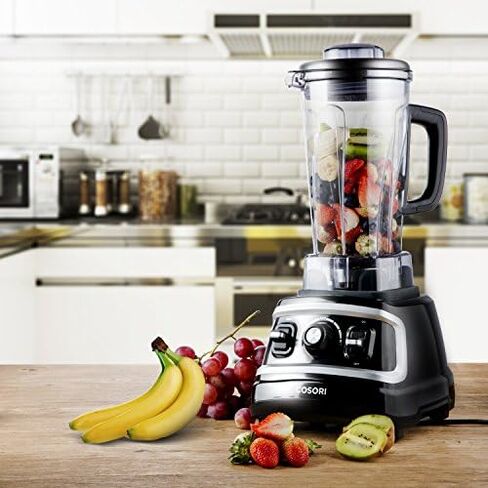 COSORI Blender 1500W for Shakes Professional Heavy Duty Smoothie Maker With Variable Speeds, with 800W Auto-Blend Base for Ice Fruits & Nutrients Extraction, 2 x 24oz cups, 1 x 12oz cup in Saudi Arabia