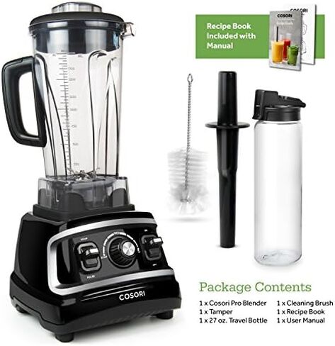 COSORI Blender 1500W for Shakes Professional Heavy Duty Smoothie Maker With Variable Speeds, with 800W Auto-Blend Base for Ice Fruits & Nutrients Extraction, 2 x 24oz cups, 1 x 12oz cup in Saudi Arabia