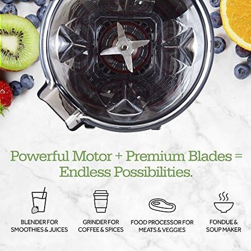 COSORI Blender 1500W for Shakes Professional Heavy Duty Smoothie Maker With Variable Speeds, with 800W Auto-Blend Base for Ice Fruits & Nutrients Extraction, 2 x 24oz cups, 1 x 12oz cup in Saudi Arabia