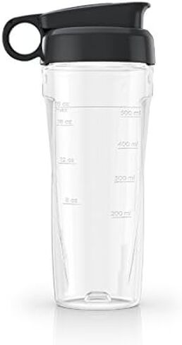 BLACK+DECKER PowerCrush Personal Blender Jar with Travel Lid, Clear, PBJ1650 in Saudi Arabia