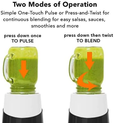 Tribest PB-430GY-A Personal Blender II, Mason Jar Ready Personal Blender with Mason Jar Mug, Gray in Saudi Arabia