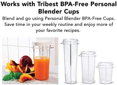 Tribest PB-430GY-A Personal Blender II, Mason Jar Ready Personal Blender with Mason Jar Mug, Gray in Saudi Arabia