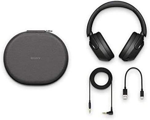 Sony WH-XB910N EXTRA BASS Noise Cancelling Headphones, Wireless Bluetooth Over the Ear Headset with Microphone and Alexa Voice Control, Black in Kuwait