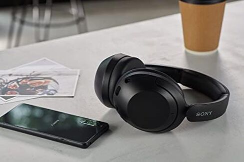 Sony WH-XB910N EXTRA BASS Noise Cancelling Headphones, Wireless Bluetooth Over the Ear Headset with Microphone and Alexa Voice Control, Black in Kuwait