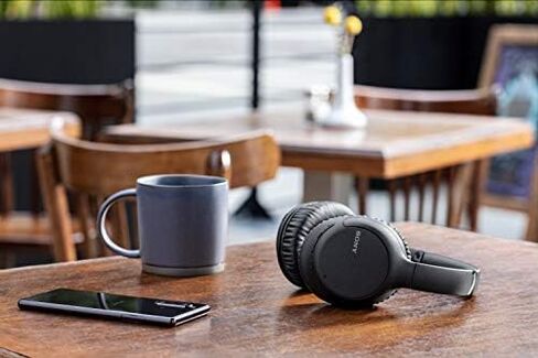 Sony Noise Cancelling Headphones WHCH710N: Wireless Bluetooth Over The Ear Headset with Mic for Phone-Call and Alexa Voice Control, Black in Saudi Arabia