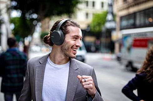 Sony Noise Cancelling Headphones WHCH710N: Wireless Bluetooth Over The Ear Headset with Mic for Phone-Call and Alexa Voice Control, Black in Saudi Arabia