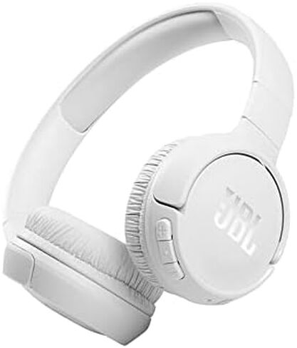 JBL Tune 510BT: Wireless On-Ear Headphones with Purebass Sound - Black & FLIP 5, Waterproof Portable Bluetooth Speaker, White, 3.6 x 3.6 x 8.5 in Saudi Arabia