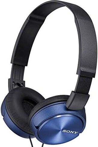 Sony MDR-ZX310AP ZX Series Wired On Ear Headphones with mic, Blue in Kuwait