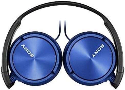 Sony MDR-ZX310AP ZX Series Wired On Ear Headphones with mic, Blue in Kuwait