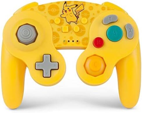 PowerA Wired GameCube Style Controller for Nintendo Switch - Mario, Gamepad, Wired Video Game Controller, Gaming Controller, GameCube Controller - Nintendo Switch in Saudi Arabia