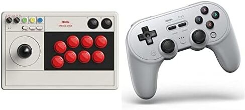 8Bitdo Arcade Stick for Switch & Windows, Arcade Fight Stick Support Wireless Bluetooth, 2.4G Receiver and Wired Connection in Saudi Arabia