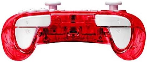 PDP Rock Candy Wired Gaming Switch Pro Controller - Blu-merang Blue / Clear - Licensed by Nintendo - OLED Compatible - Compact, Hard Transparent Plastic Travel Controller - Holiday & Birthday Gifts in Kuwait