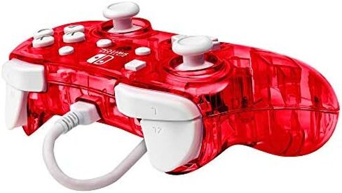 PDP Rock Candy Wired Gaming Switch Pro Controller - Blu-merang Blue / Clear - Licensed by Nintendo - OLED Compatible - Compact, Hard Transparent Plastic Travel Controller - Holiday & Birthday Gifts in Kuwait
