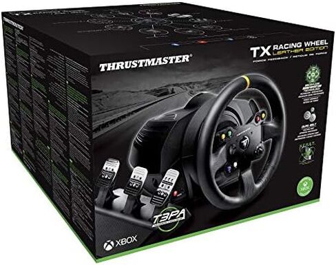Thrustmaster TX RW Leather Edition (XBOX Series X/S, XOne & Windows) & TH8A Shifter (PS5, PS4, XBOX Series X/S, One, PC) in Kuwait