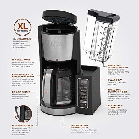 Ninja 12-Cup Programmable Coffee Maker with Classic and Rich Brews in Saudi Arabia
