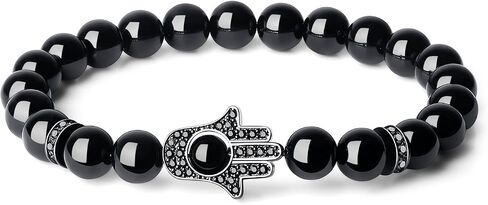 COAI Hamsa Hand Protection Stone Bracelet for Men Women in Saudi Arabia