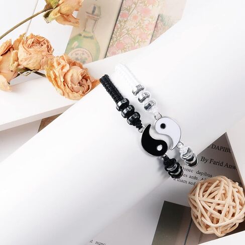 BOCHOI Pinky Promise Distance Matching Bracelets for Couples Best Friend BFF Friendship Bracelet Mother Daughter Girl Him Her Girlfriend Boyfriend in Kuwait