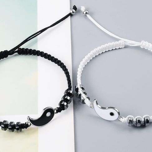 BOCHOI Pinky Promise Distance Matching Bracelets for Couples Best Friend BFF Friendship Bracelet Mother Daughter Girl Him Her Girlfriend Boyfriend in Kuwait