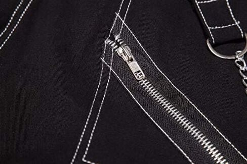 Cicilin Men's Fashion Hip Hop Rock Punk Gothic Pants Street Dance Harem Pants in Kuwait