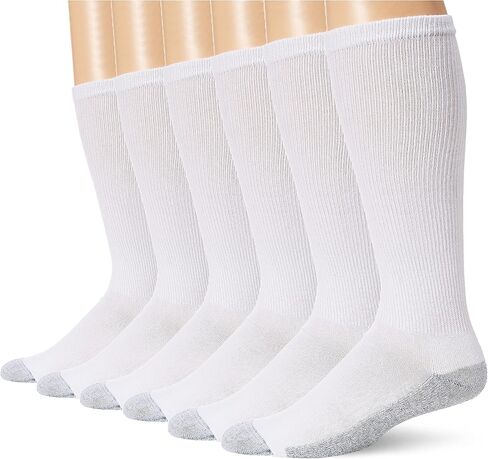 Hanes mens Men's Performance Crew Socks, 6-pair Pack in Saudi Arabia