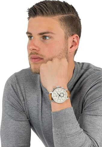 Invicta Men's S1"Rally" Stainless Steel Chronograph Watch with Brown Leather Band in Saudi Arabia