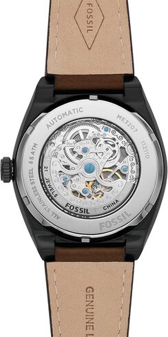 Fossil Everett Men's Automatic Watch with Mechanical Movement and Skeleton Dial in Saudi Arabia