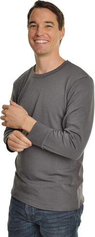 Swan Men's Fleece-Lined Long-Sleeve Thermal Tops (1 or 3-Pack) in Kuwait
