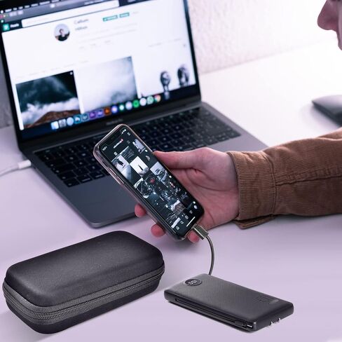 PAIYULE Case Compatible with VRURC/for INIU/for VEGER/for Charmast 10000mAh Phone Portable Charger, Power Bank Travel Carrying Storage Holder Battery Pack Charger Pouch Fits for Cables(Box Only) in Saudi Arabia