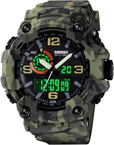 Men's Watches Multi Function Military S-Shock Sports Watch LED Digital Waterproof Alarm Watches in Saudi Arabia