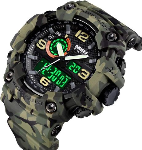 Men's Watches Multi Function Military S-Shock Sports Watch LED Digital Waterproof Alarm Watches in Saudi Arabia