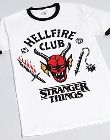 Stranger Things Hellfire Club T-Shirt Adults Mens Women Hawkins Outfit in Kuwait