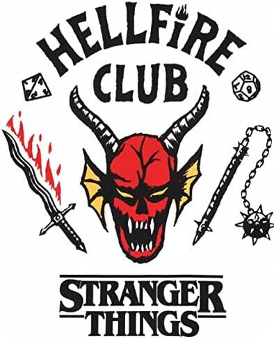 Stranger Things Hellfire Club T-Shirt Adults Mens Women Hawkins Outfit in Kuwait