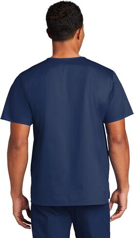 Custom Embroidered Unisex Medical V-Neck Top - Add Your Name or Text - Short Sleeve Chest Pocket Tshirts in Saudi Arabia