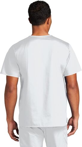 Custom Embroidered Unisex Medical V-Neck Top - Add Your Name or Text - Short Sleeve Chest Pocket Tshirts in Saudi Arabia