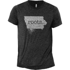 Thread Tank Home Roots State Iowa IA Men's Modern Fit T-Shirt Printed Graphic Tee in Kuwait