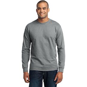 Port & Company Tall Long Sleeve 50/50 Cotton/Poly T-Shirt. PC55LST in Kuwait