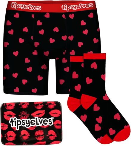 Tipsy Elves Men's Boxer Briefs and Socks Valentine's Day Gift Set in Saudi Arabia