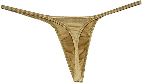 Jaxu Men's Swim Thong Slim Pouch G-String Bikini Shiny T-back in Kuwait