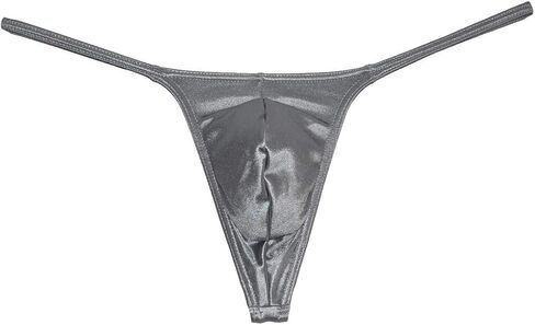 Jaxu Men's Swim Thong Slim Pouch G-String Bikini Shiny T-back in Kuwait
