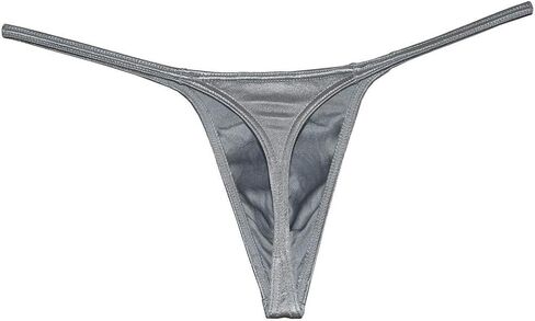 Jaxu Men's Swim Thong Slim Pouch G-String Bikini Shiny T-back in Kuwait