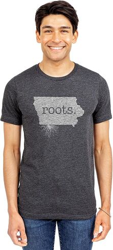 Thread Tank Home Roots State Iowa IA Men's Modern Fit T-Shirt Printed Graphic Tee in Kuwait