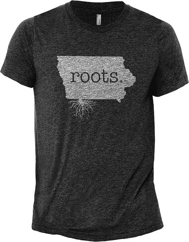 Thread Tank Home Roots State Iowa IA Men's Modern Fit T-Shirt Printed Graphic Tee in Kuwait