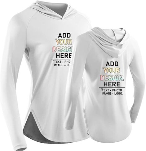 DEYI Custom Women's UPF 50+ Long Sleeve Workout Yoga Shirts with Hoodie in Kuwait