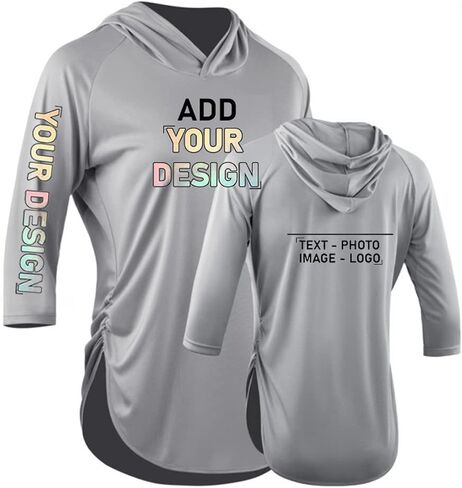 DEYI Custom Women's UPF 50+ Long Sleeve Workout Yoga Shirts with Hoodie in Kuwait