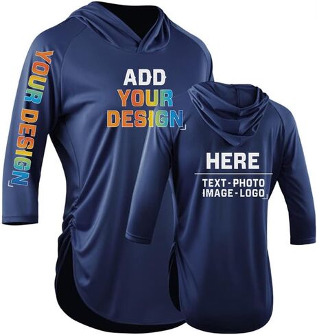 DEYI Custom Women's UPF 50+ Long Sleeve Workout Yoga Shirts with Hoodie in Kuwait
