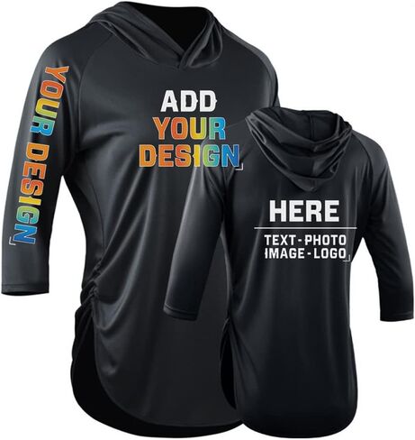 DEYI Custom Women's UPF 50+ Long Sleeve Workout Yoga Shirts with Hoodie in Kuwait
